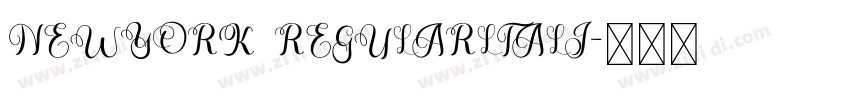 NEWYORK REGULARLTALI字体转换